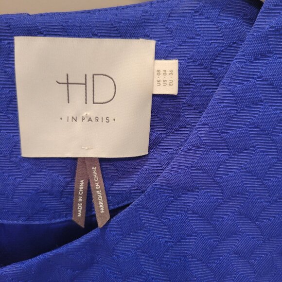 HD in Paris by Anthropology Sapphire Blue Empire Waist Dress - Picture 8 of 15